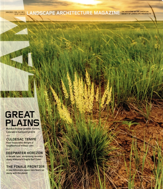 Landscape Architecture Magazine, Vol. 112 No. 1 Cover